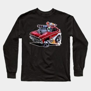 SUPER Nova red muscle car1970 Nova SS Long Sleeve T-Shirt